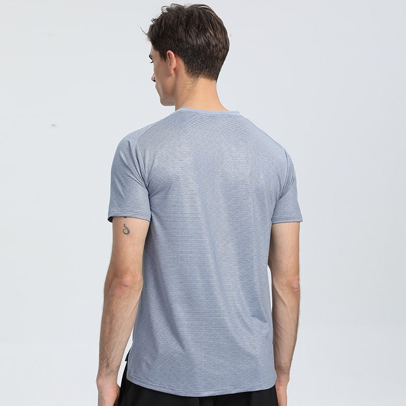 Maglietta da Uomo in Poliestere Tecnico con Asciugatura Rapida per Allenamenti Intensi e Attività Esterne